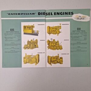 RARE Vintage 1952 CATERPILLAR Tractor Catalog CAT Brochure Bulldozer Scraper Etc